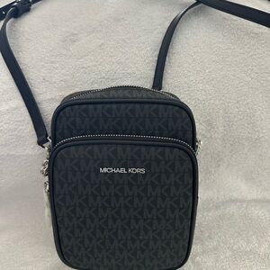 Michael Kors Black and Gray Crossbody Bag